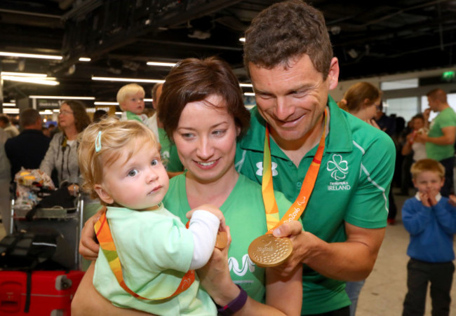 Eoghan Clifford with his family Zofia and Magdalena Clifford