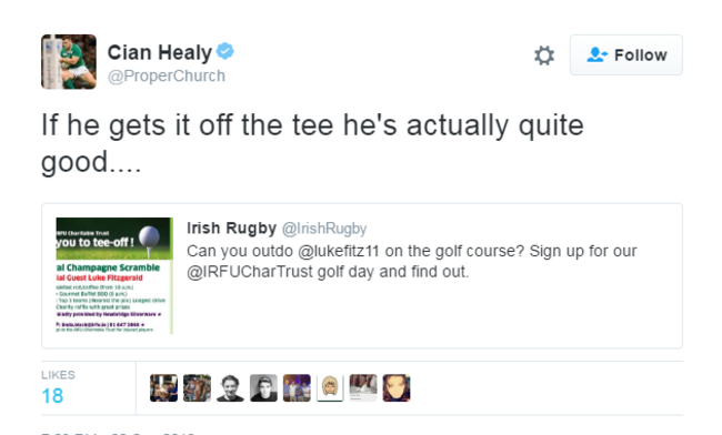 Healy tweets