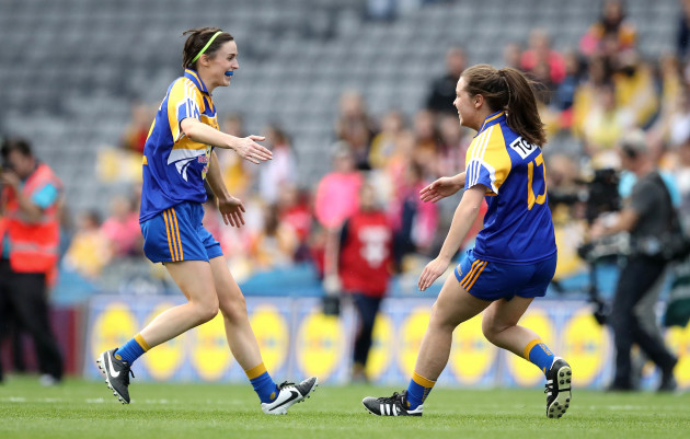 Ann Marie Bratton and Aisling Green celebrate
