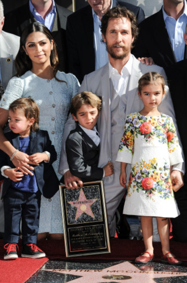 Matthew McConaughey's Hollywood Walk of Fame Star Ceremony - Los Angeles