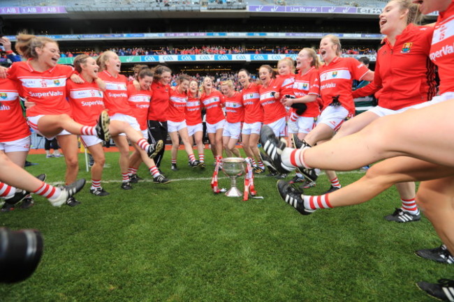 The Cork team celebrate