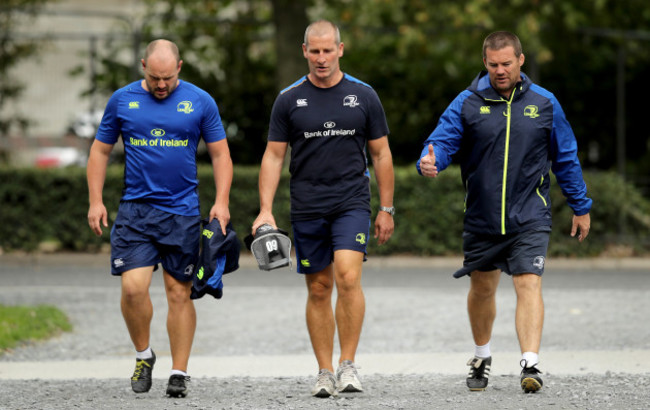 Stuart Lancaster and John Fogarty