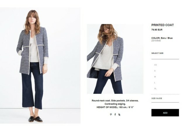 This 80 Zara Coat Is All Over Instagram Because It S Absolutely Everywhere