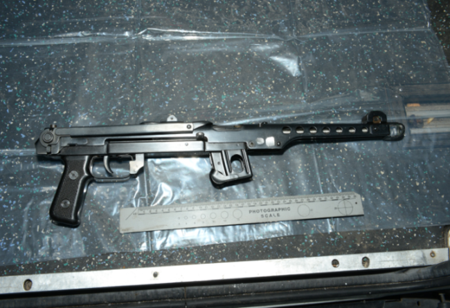 Grosvenor Rd seizure - sub machine gun