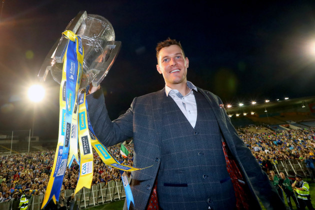 Seamus Callanan with the Liam McCarthy Cup