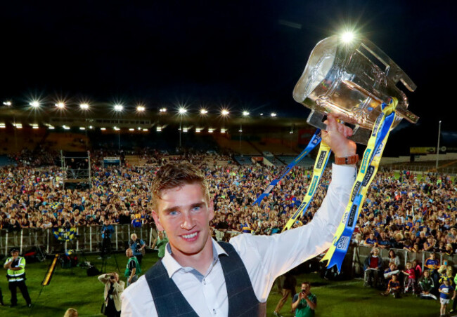 Brendan Maher with the Liam McCarth cup