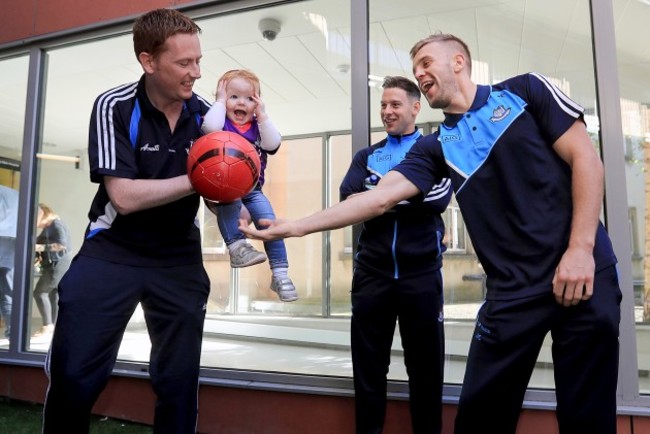 Lucy Gannon with Phillip McMahon and Jonny Cooper