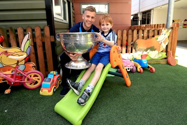 Peter O'Connor with Jonny Cooper and The Sam Maguire