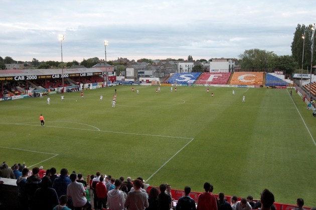 A general view of Tolka Park