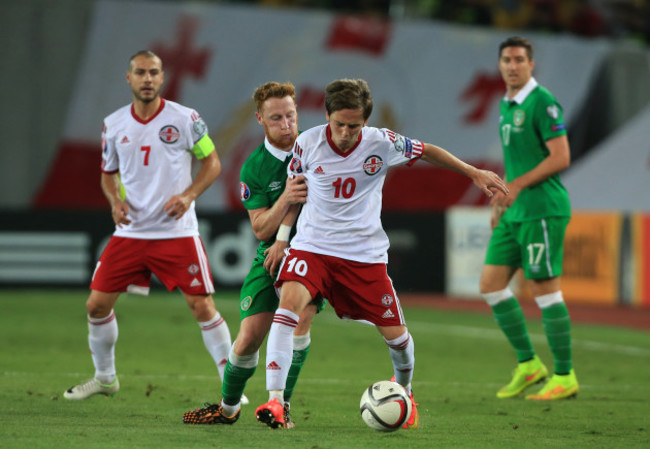 Soccer - UEFA Euro 2016 - Qualifying - Group D - Georgia v Republic of Ireland - Boris Paichadze Dinamo Arena