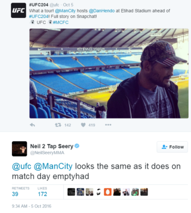 Man City tweets