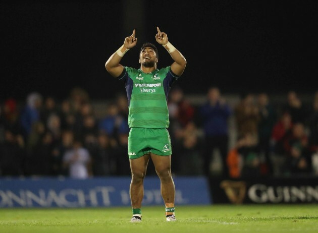 Connacht’s Bundee Aki  at the end of the match