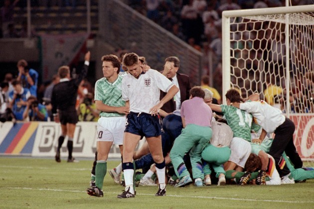 Soccer - World Cup Italia 90 - Semi Final - West Germany v England
