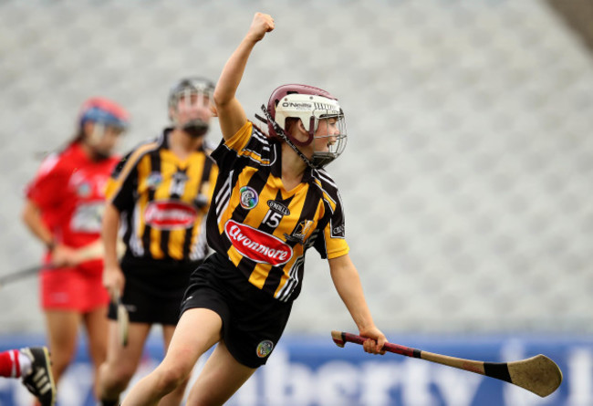 Jenny Clifford celebrates scoring