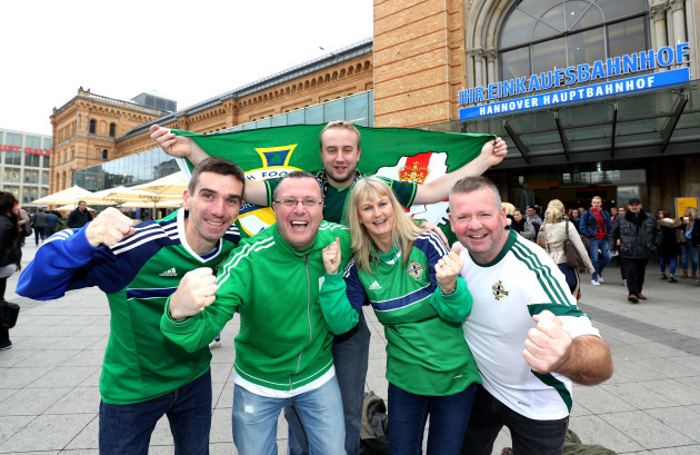 Northern Ireland fans ahead of the game