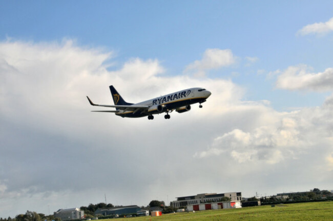 Attérissage d'un avion de Ryanair à Dublin