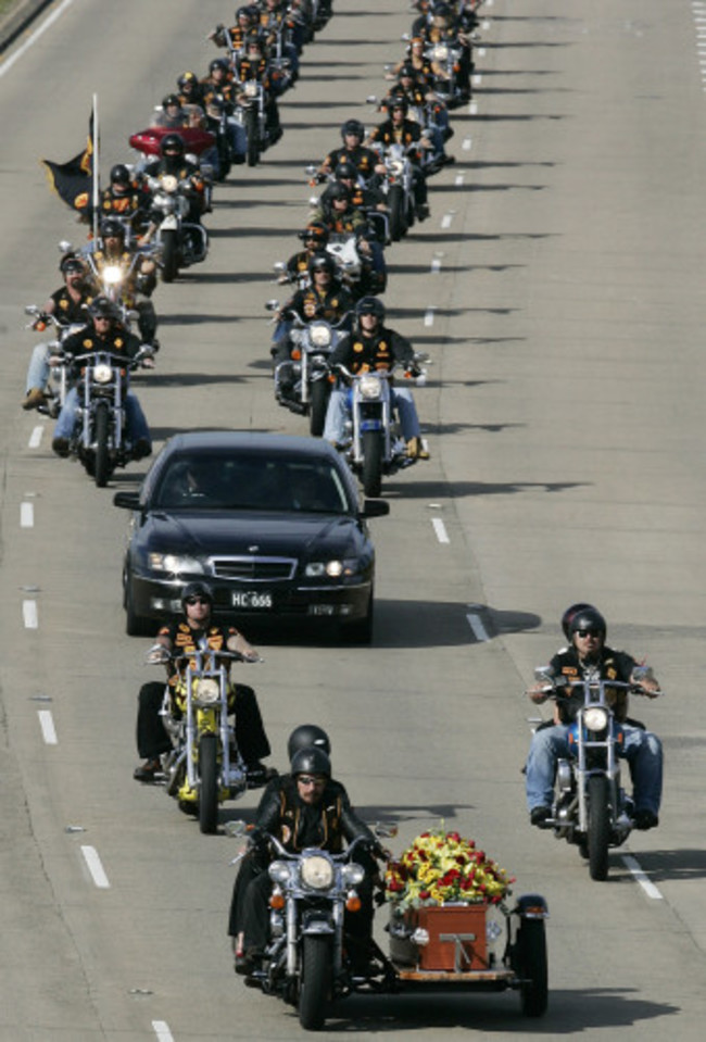 Australia Bikie Funeral