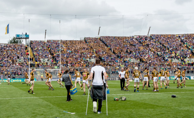 Michael Fennelly looks on during the warm up