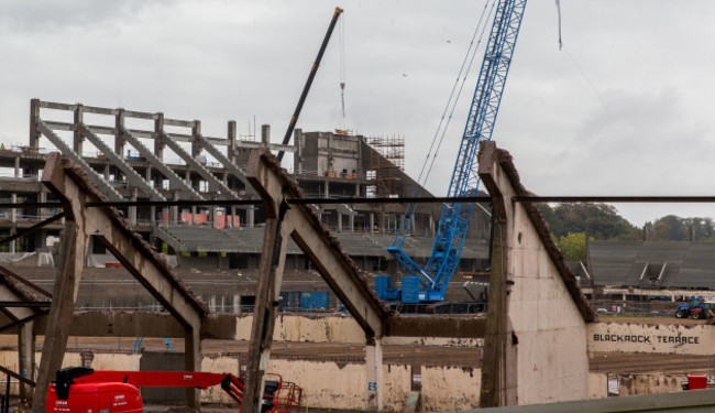 A view of ongoing redevelopment at Pairc Ui Chaoimh