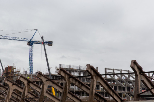 A view of ongoing redevelopment at Pairc Ui Chaoimh