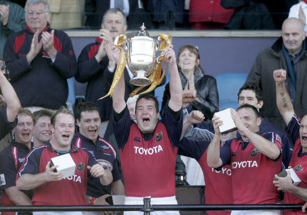 Anthony Foley lifts the Celtic Cup