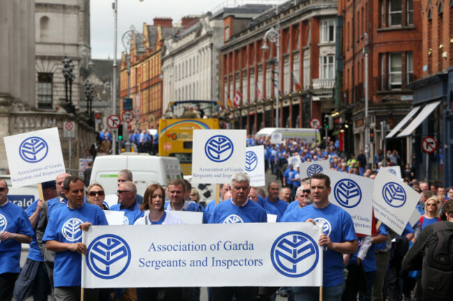 17/5/2016. Garda Protests