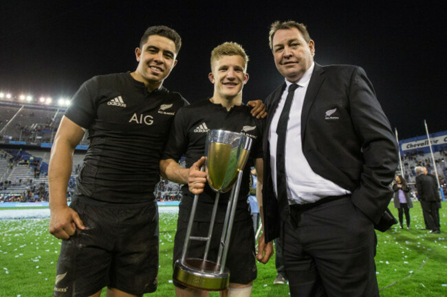 Anton Lienert-Brown, Damian McKenzie and Steve Hanse