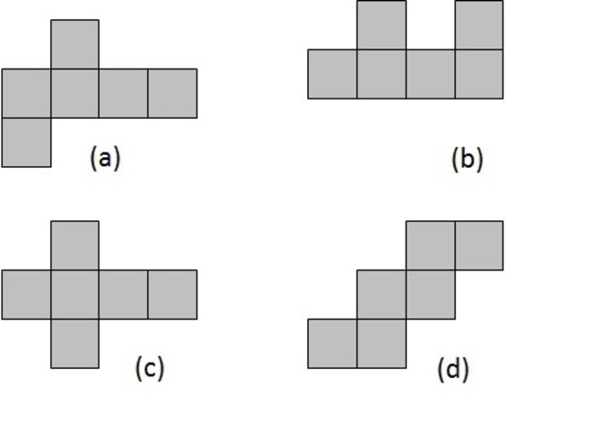 4 possible nets of cubes