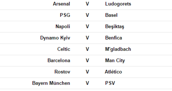 CL fixtures 19 Oct