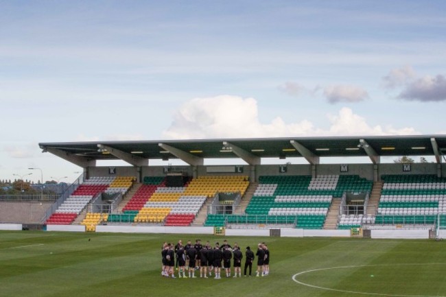 A general view of Dundalk training