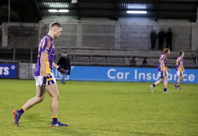 Paul Mannion walks off the pitch at the end of the game