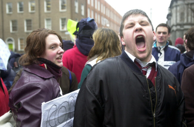 STUDENTS PROTEST YOUNG PEOPLE