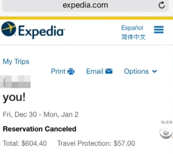 A travel website has apologised for sending a customer a