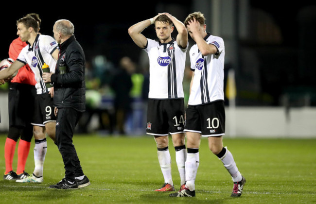 Dane Massey dejected at the final whistle