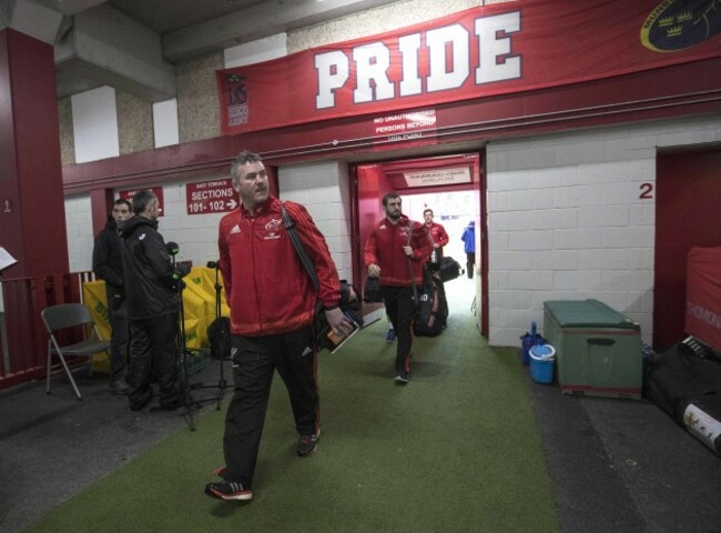 Anthony Foley arrives