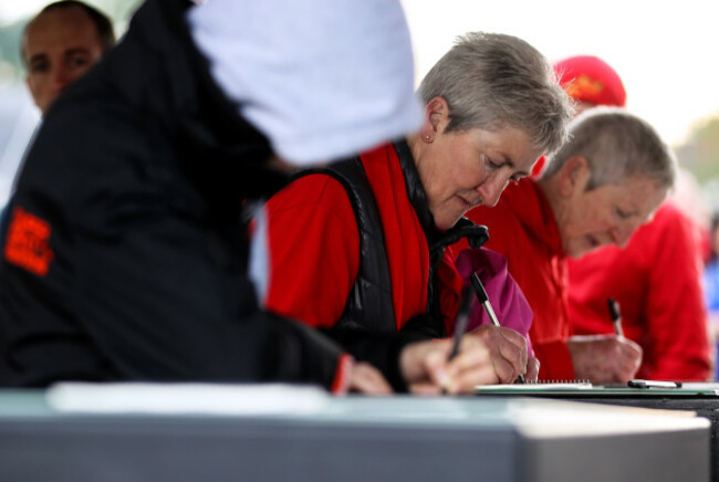 A general view of fans at Anthony Foley's Book of Condolence 22/10//2016