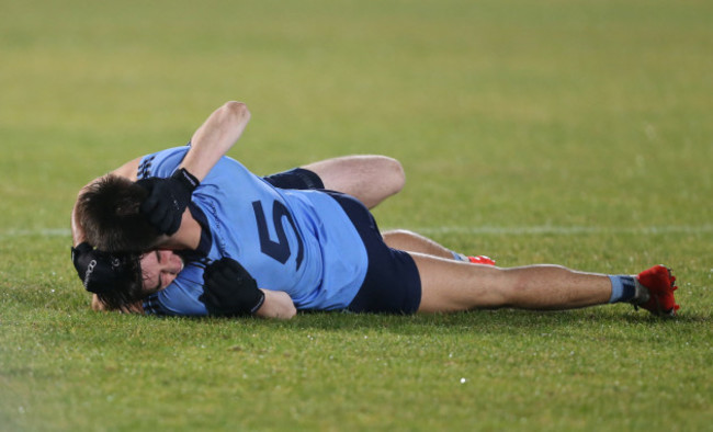 Tiernan McCann and Conall McCann celebrate winning