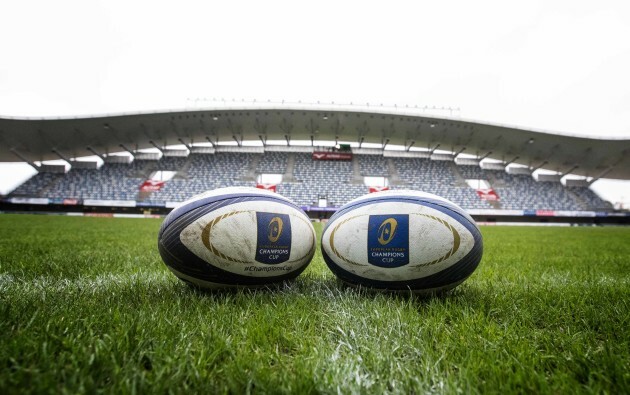 The Altrad Stadium with match balls before the match