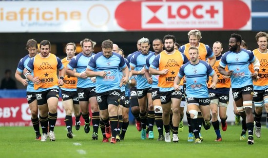 Montpellier team warm up