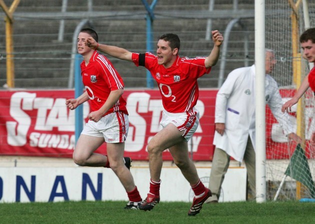 Daniel Goulding celebrates scoring