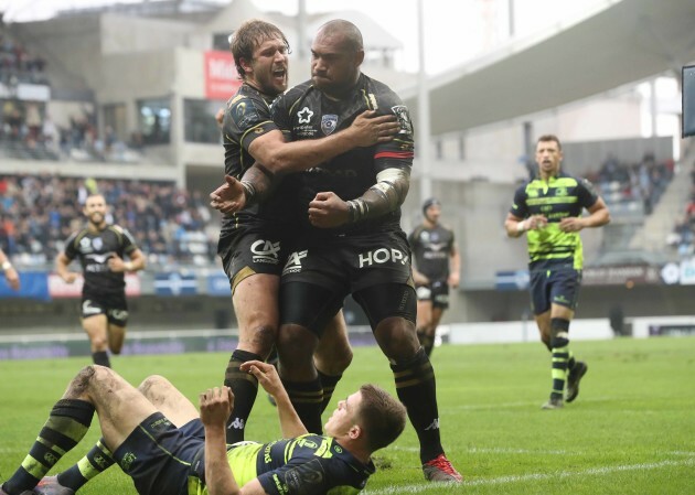 Montpellier’s Nemani Nadolo scores a try