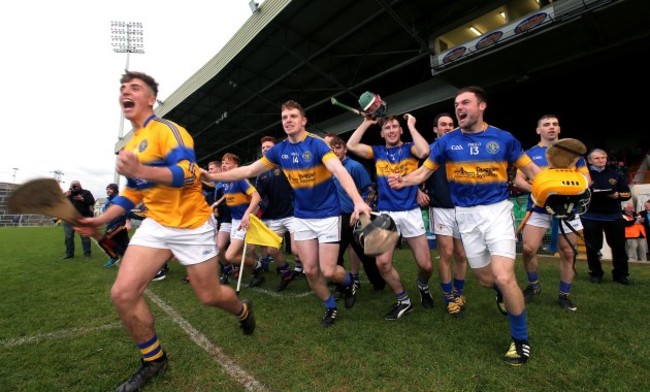 The Patrickswell substitutes celebrate