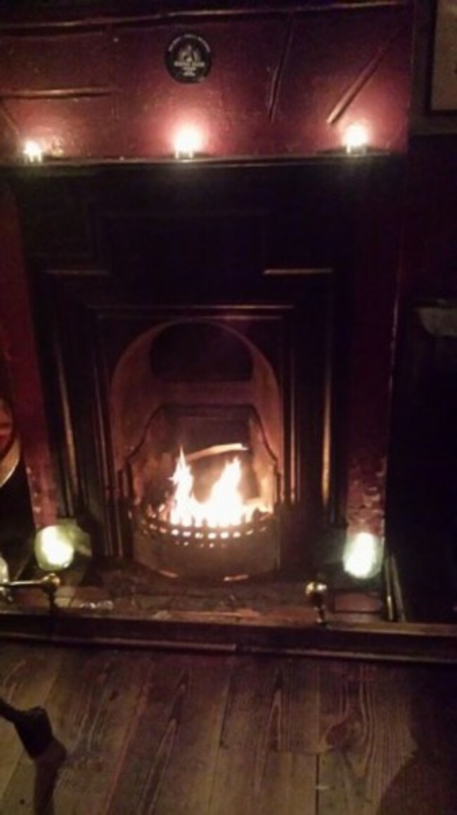 Ta dah! First fire of the season! As no one ...