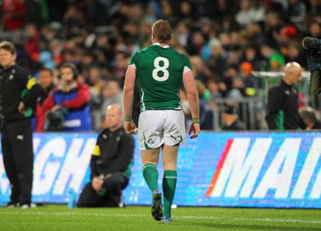 Jamie Heaslip is sent off