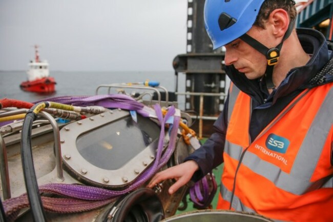 Testing equipment on the BargeREV