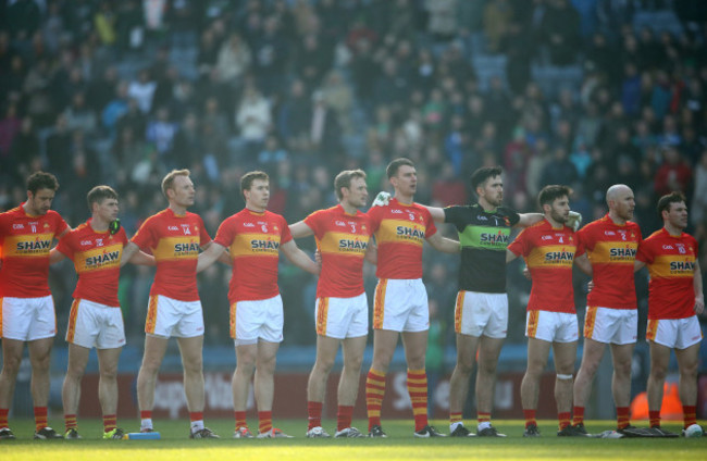 Castlebar Mitchels players stand together