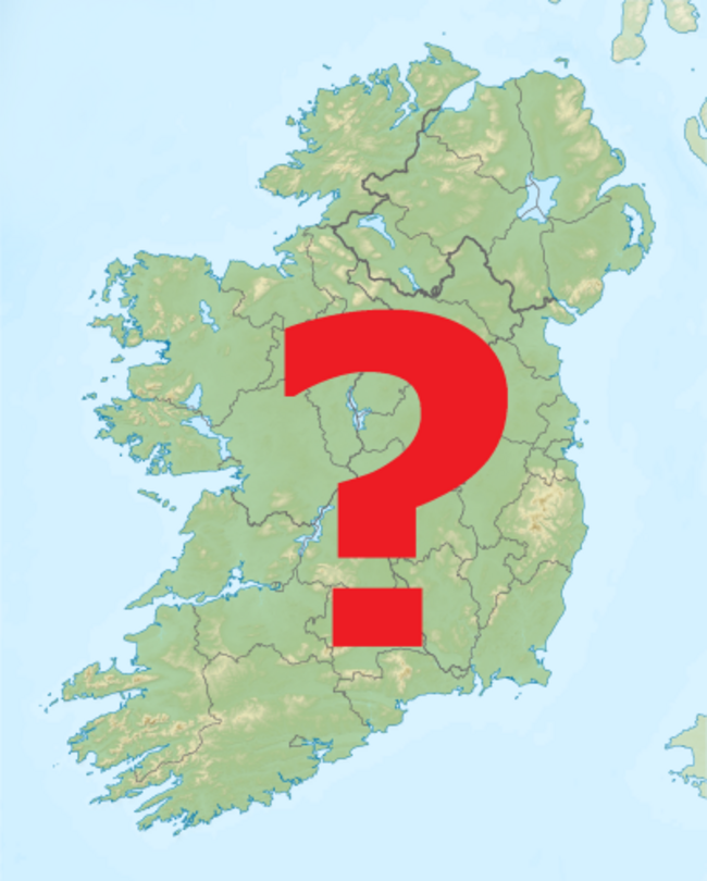 map of ireland