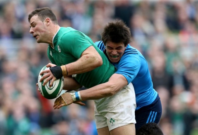 Robbie Henshaw and Oliviero Fabiani