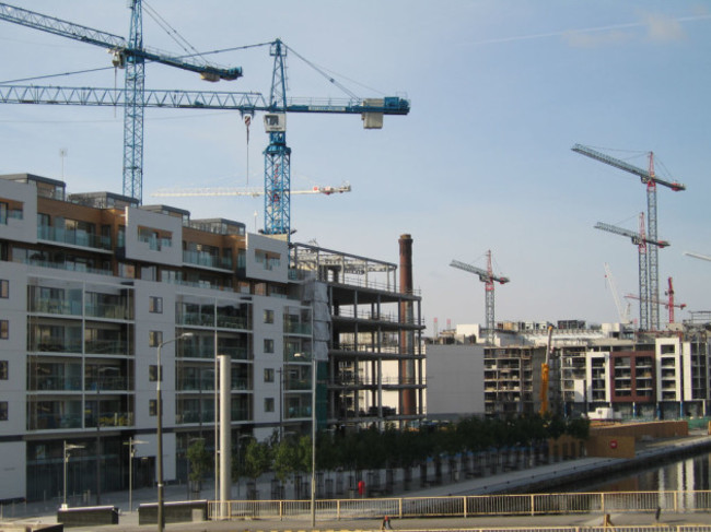 construction in Dublin Docklands
