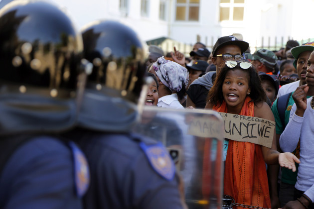 South Africa University Protests